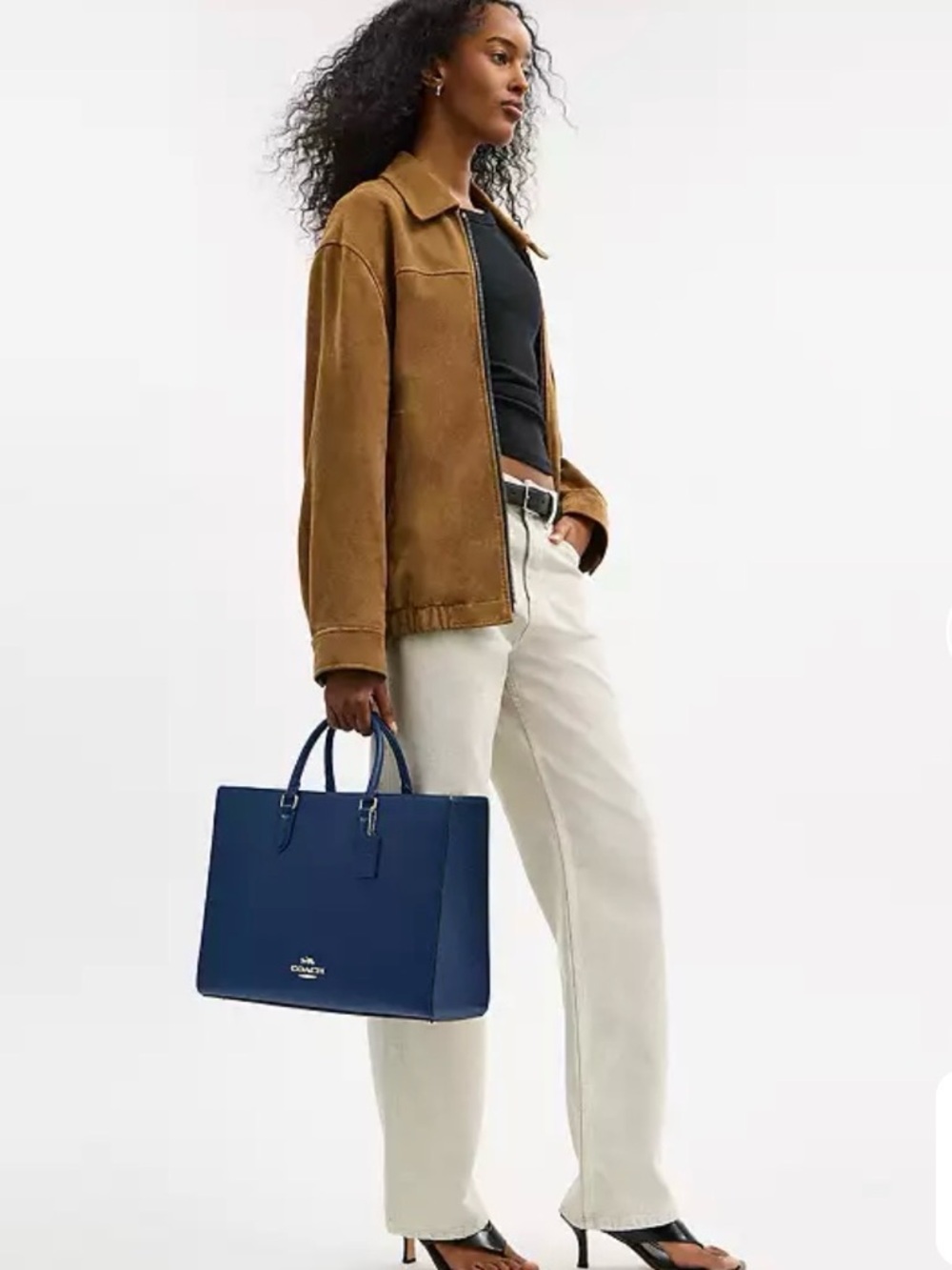 Coach (NWT) Maggie Tote Bag in Deep Blue - Picture 17 of 17
